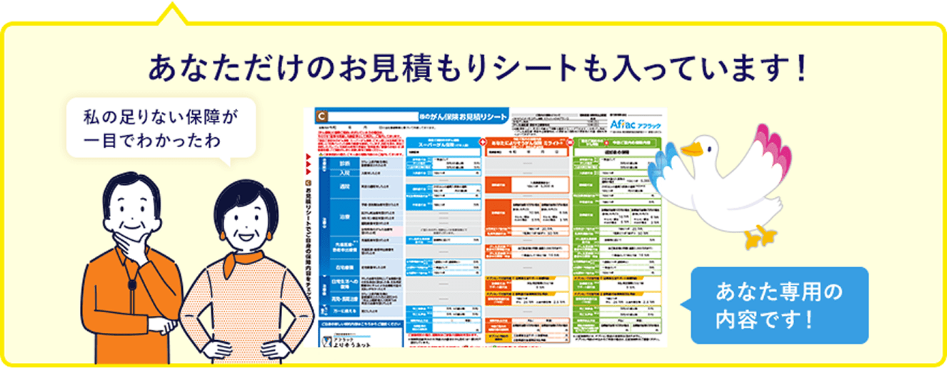 あなただけのお見積もりシートも入っています！